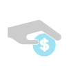 Mano protegiendo dinero